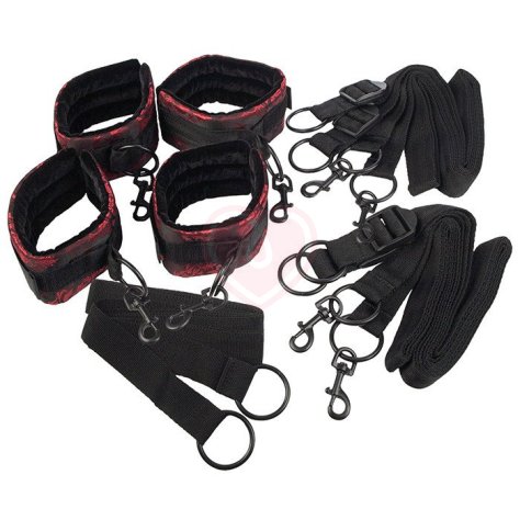 Комплект для бондажа в постели Scandal Bed Restraint атласный фото 1