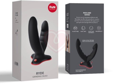 Двойной фаллоимитатор Fun Factory Ryde Grinding Double Dildo черный фото 4