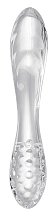 Двухсторонний стеклянный фаллоимитатор Satisfyer Dazzling Crystal 1 прозрачный