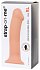 Гибкий фаллоимитатор на присоске Strap-on-me XL 20 см телесный фото 2