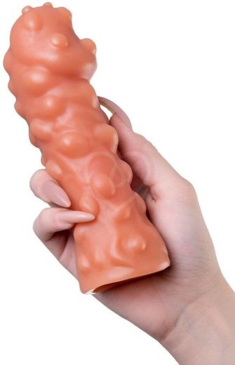 Стимулирующая насадка с бугоркам Kokos Penis Sleeve PS003-L фото 4