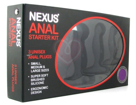 Набор из 3 чёрных вибраторов Nexus Starter Kit фото 4