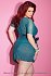 Халатик цвета морской пены Plus Size фото 2