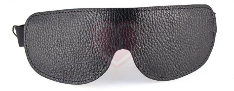 Маска кожаная закрытая Sitabella чёрная фото 2