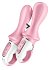 Анальный расширяемый вибратор Satisfyer Air Pump Booty 5 с приложением розовый фото 4