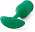 Утяжелённая анальная пробка для ношения b-Vibe Snug Plug 2 малая зеленая фото 4