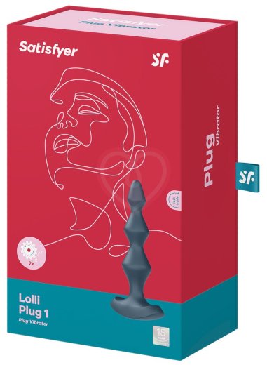 Анальный вибростимулятор Satisfyer Lolli Plug 1 серый фото 2