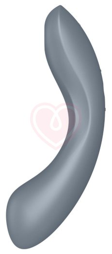 Двухсторонний вакуумный вибростимулятор Satisfyer Curvy Trinity 1 серый фото 5