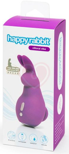 Мини вибратор в виде кролика Happy Rabbit фиолетовый фото 6