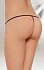 Стринги ажурные с бантиком открытые Soft Line Collection чёрные фото 2