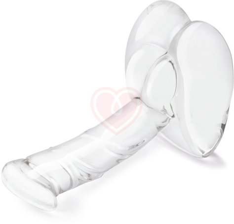 Стеклянный фаллоимитатор на подставке Rideable Standing Glass Cock With Stability Base фото 4