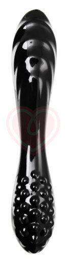 Двухсторонний стеклянный фаллоимитатор Satisfyer Dazzling Crystal 1 черный фото 2