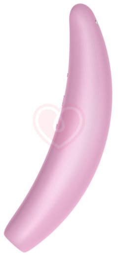 Вакуумный стимулятор с управлением от приложения Satisfyer Curvy 3+ розовый фото 4