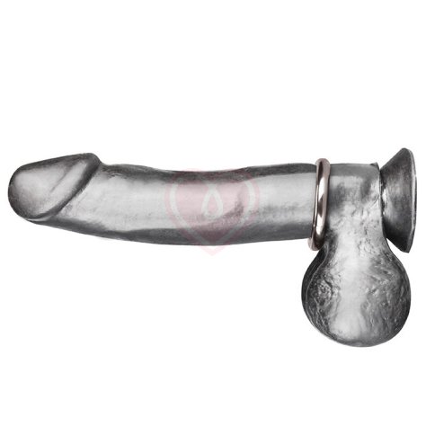 Стальное эрекционное кольцо Stell Cock Ring диаметр 4,3 см фото 1
