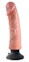 Гнущийся вибратор реалистик на присоске King Cock Vibrating 20 см телесный фото 3