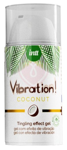 Стимулирующий гель со вкусом кокоса Intt Vibration! Coconut 15 мл фото 1