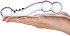 Изогнутый стеклянный стимулятор Textured G-Spot Glass Dildo прозрачный фото 5