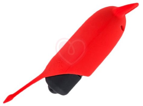 Мощная вибропулька Маленький Демон Mini Vibrator Devol красный фото 2