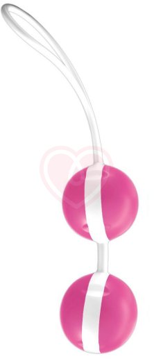 Вагинальные шарики со смещённым центром тяжести Joyballs розовые фото 1