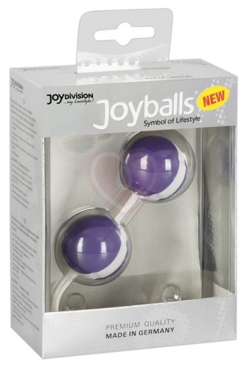 Вагинальные шарики со смещённым центром тяжести Joyballs фиолетовые фото 2