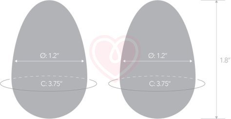 Набор из 2 вагинальных шариков из стекла Glass Yoni Eggs Set фото 6