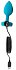 Маленькая вибропробка b-Vibe Vibrating Jewel Plug с кристаллом и пультом бирюзовая фото 4