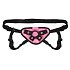 Плюшевый пояс для страпона Strap On Harness Pink розовый фото 3