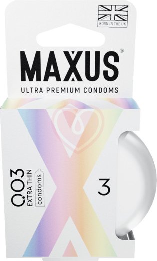 Ультратонкие презервативы Maxus 003 3 шт с кейсом фото 1
