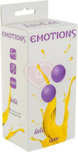 Вагинальные шарики без сцепки Emotions Lexy Small 2,4 см фиолетовые фото 2