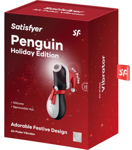 Вакуумный клиторальный стимулятор Satisfyer Penguin Holiday Edition фото 2