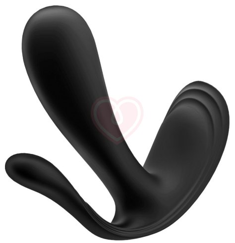 Вибратор с двумя кончиками Satisfyer Top Secret+ для ношения чёрный фото 3
