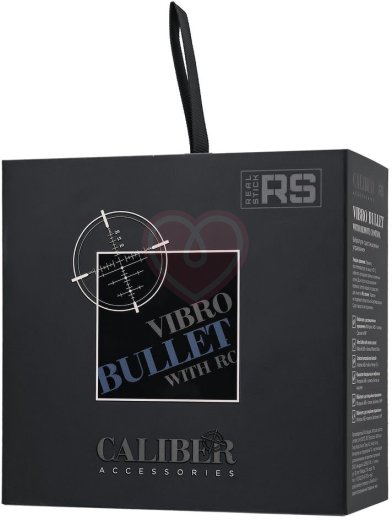 Вибропуля RealStick Caliber с пультом чёрная фото 3