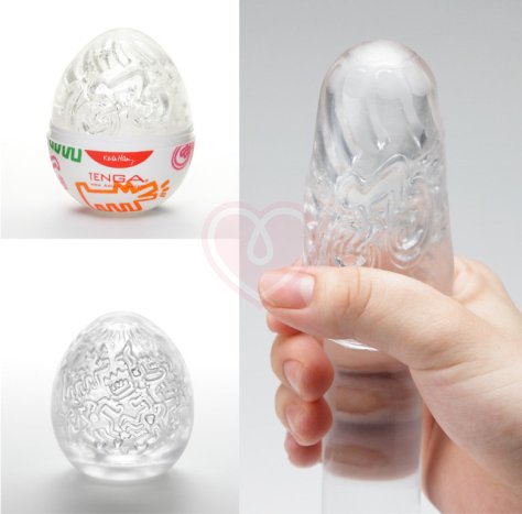 Мастурбатор яйцо Tenga&Keith Haring Egg Dance фото 2