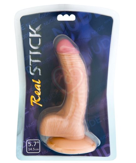 Фаллоимитатор реалистичный RealStick Nude 14,5 см телесный фото 2