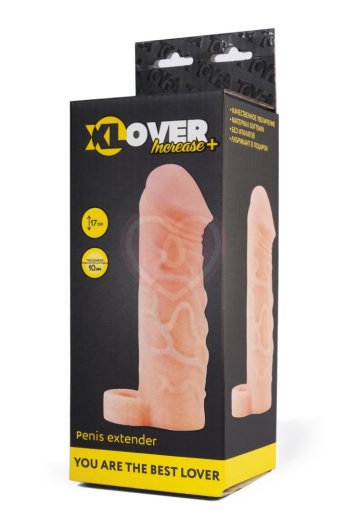 Насадка удлиняющая с кольцом ToyFa Xlover 17 см фото 2