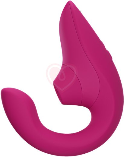 Вибратор для зоны G c бесконтактной стимуляцией клитора Womanizer Blend малиновый фото 11