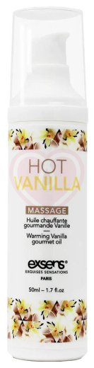 Разогревающий массажный гель Exsens Hot Vanilla со вкусом ванили 50 мл фото 1
