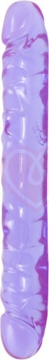 Двухсторонний фаллоимитатор Crystal Jellies 30 см фиолетовый фото 1