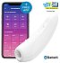 Вакуумный стимулятор с приложением Satisfyer Curvy 1+ белый фото 4