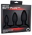 Набор анальных пробок Nexus Butt Plug Trio фото 2