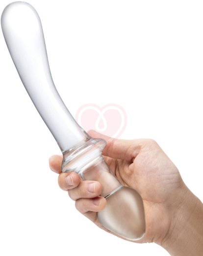 Двусторонний стеклянный фаллоимитатор Glas Classic Handblown фото 2