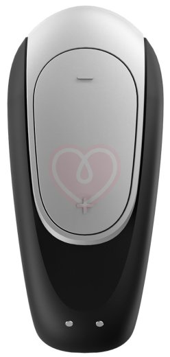 Парный вибратор Satisfyer Double Fun с управлением от приложения или пульта чёрный фото 5
