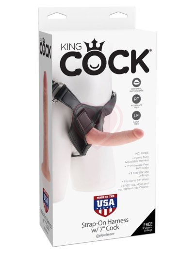 Страпон с реалистичной насадкой Strap-on Harness Cock 18 см фото 7