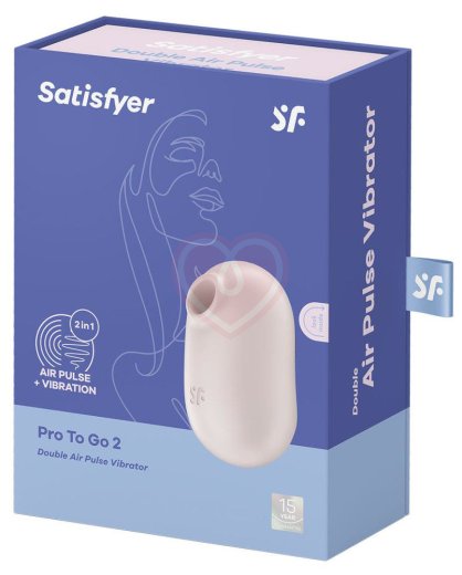 Вакуумный вибростимулятор Satisfyer Pro To Go 2 бежевый фото 5