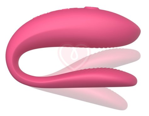 Вибратор для пар We-Vibe Sync Lite с управлением от приложения розовый фото 3