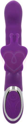 Вибратор-кролик Enchanted Flutter с бусинами фиолетовый фото 3