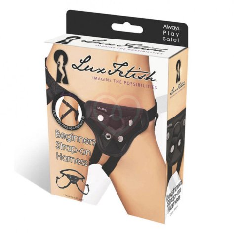 Пояс для крепления страпона Beginners Strap-On Harness чёрный фото 3
