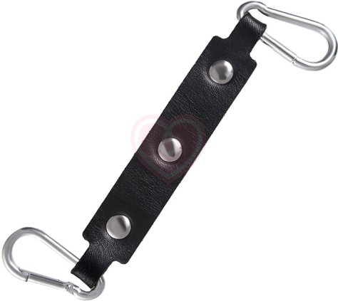 Оковы на ноги с красной строчкой Pecado BDSM черные фото 5