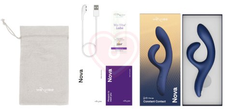 Вибратор для стимуляции зоны G и клитора We-Vibe Nova 2 синий фото 2
