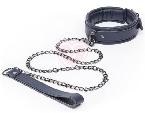 Кожаный ошейник с цепочкой Fifty Shades Darker No Bounds Collar & Chain фото 1